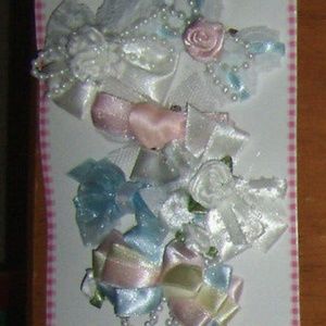 Vintage Beautiful 6 hair multi Color bows